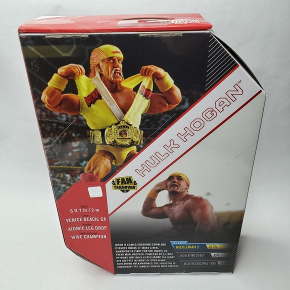 WWE Ultimate Edition Hulk Hogan Wrestling Action Figure Fan Takeover Exclusive - Picture 4 of 6